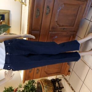 Denim & Co. Regular Indigo Easy Stretch Straight Leg Ankle Pant